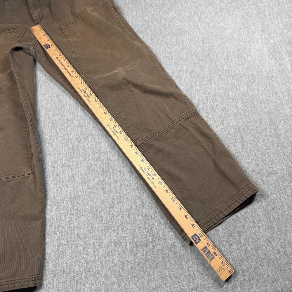 RSQ Pants Men 34x32 Brown Straight Carpenter Utility Work Denim Casual Cotton - Picture 5 of 10